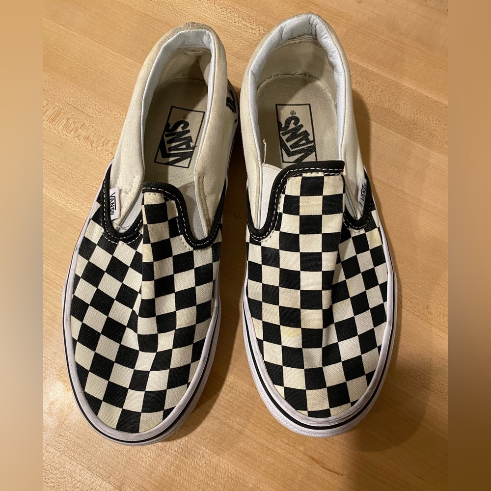 Vans Checkerboard Slip On Shoes